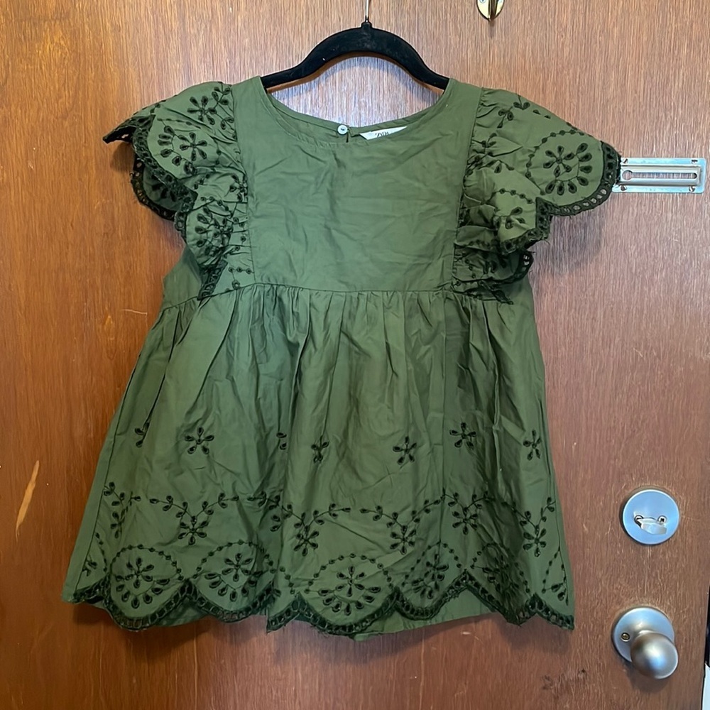 NWT Zara Cutwork Embroidered Blouse - Picture 5 of 14